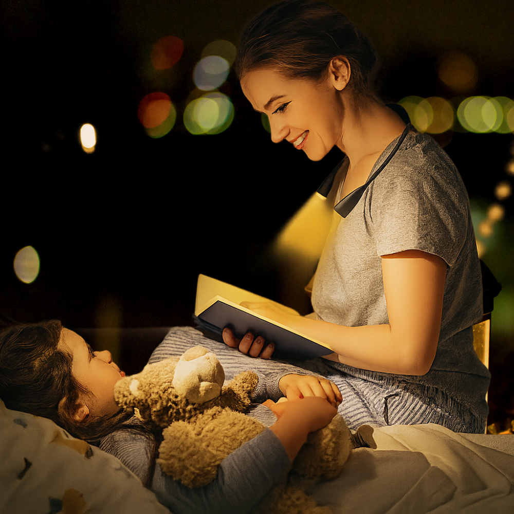 USB Rechargeable LED Neck Lamp with 3 Light Colors and Dimmable Brightness – Flexible Lightweight Design for Reading and Outdoor Use 2