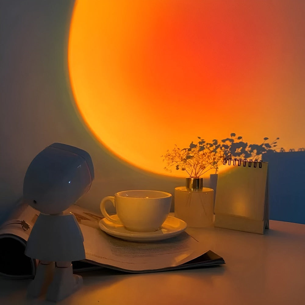 USB Sunset Projector - 360° Rotating LED Lamp for Adjustable Lighting 0