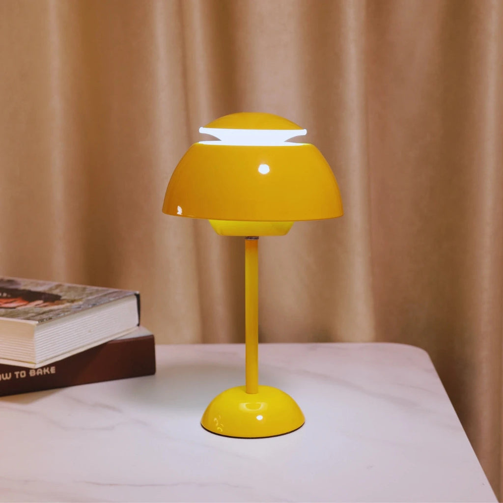 USB Touch Mushroom Table Lamp - Dimmable Tri-Color Lighting for Bedside & Desk 2