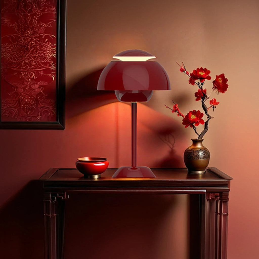 USB Touch Mushroom Table Lamp - Dimmable Tri-Color Lighting for Bedside & Desk 3