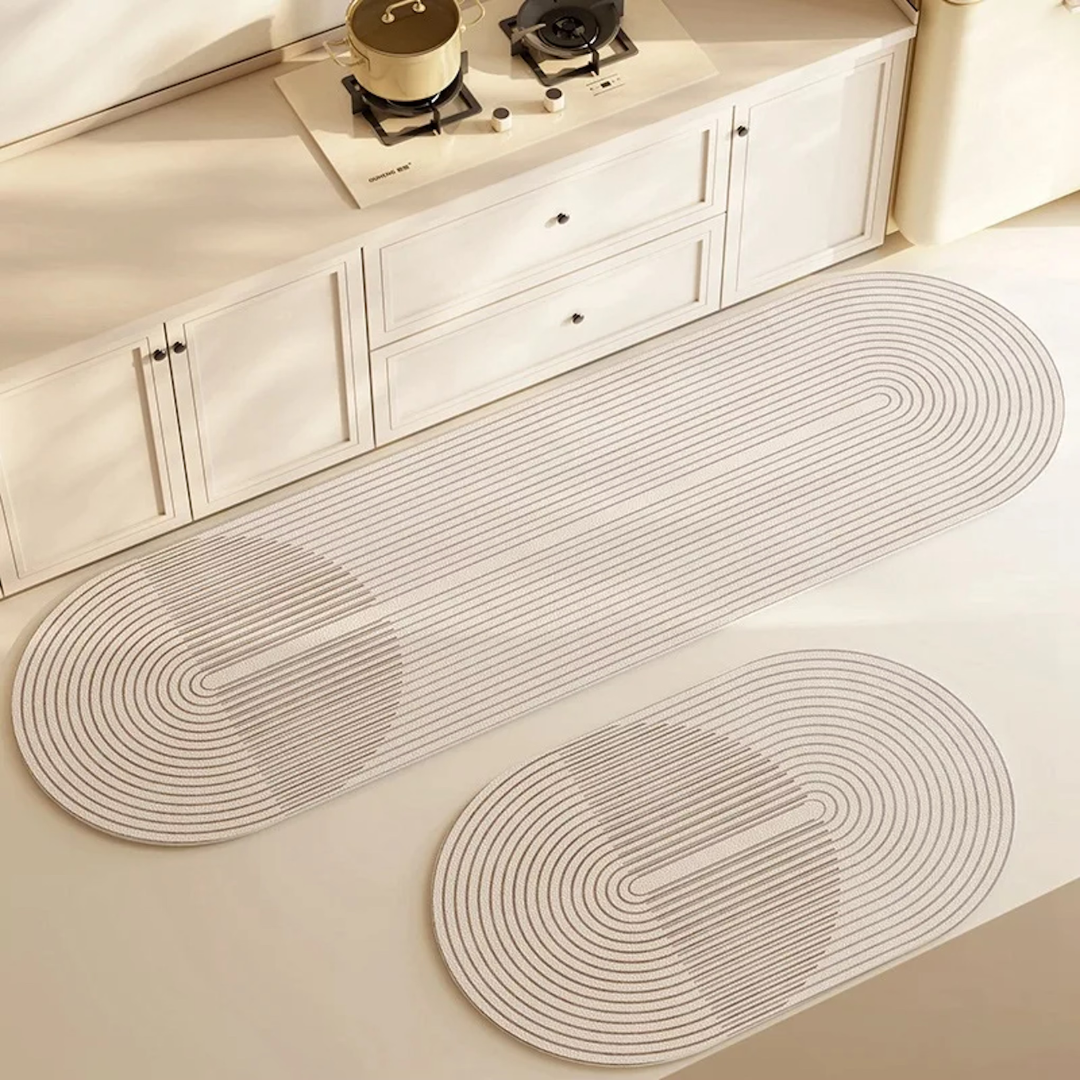 Ultra-Absorbent Anti-Slip Kitchen Floor Mat Ð Striped Design for Spill Protection 0