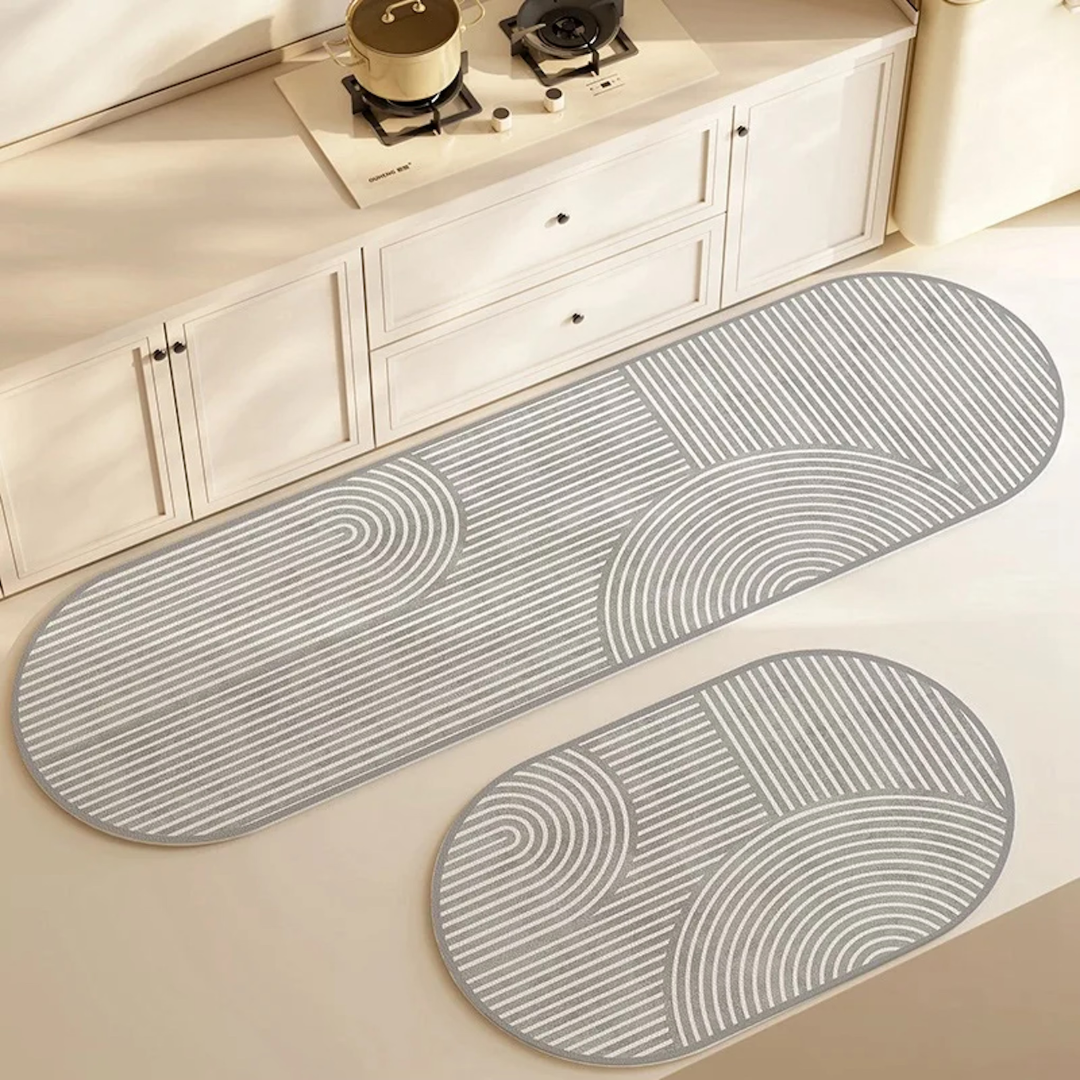 Ultra-Absorbent Anti-Slip Kitchen Floor Mat Ð Striped Design for Spill Protection 2