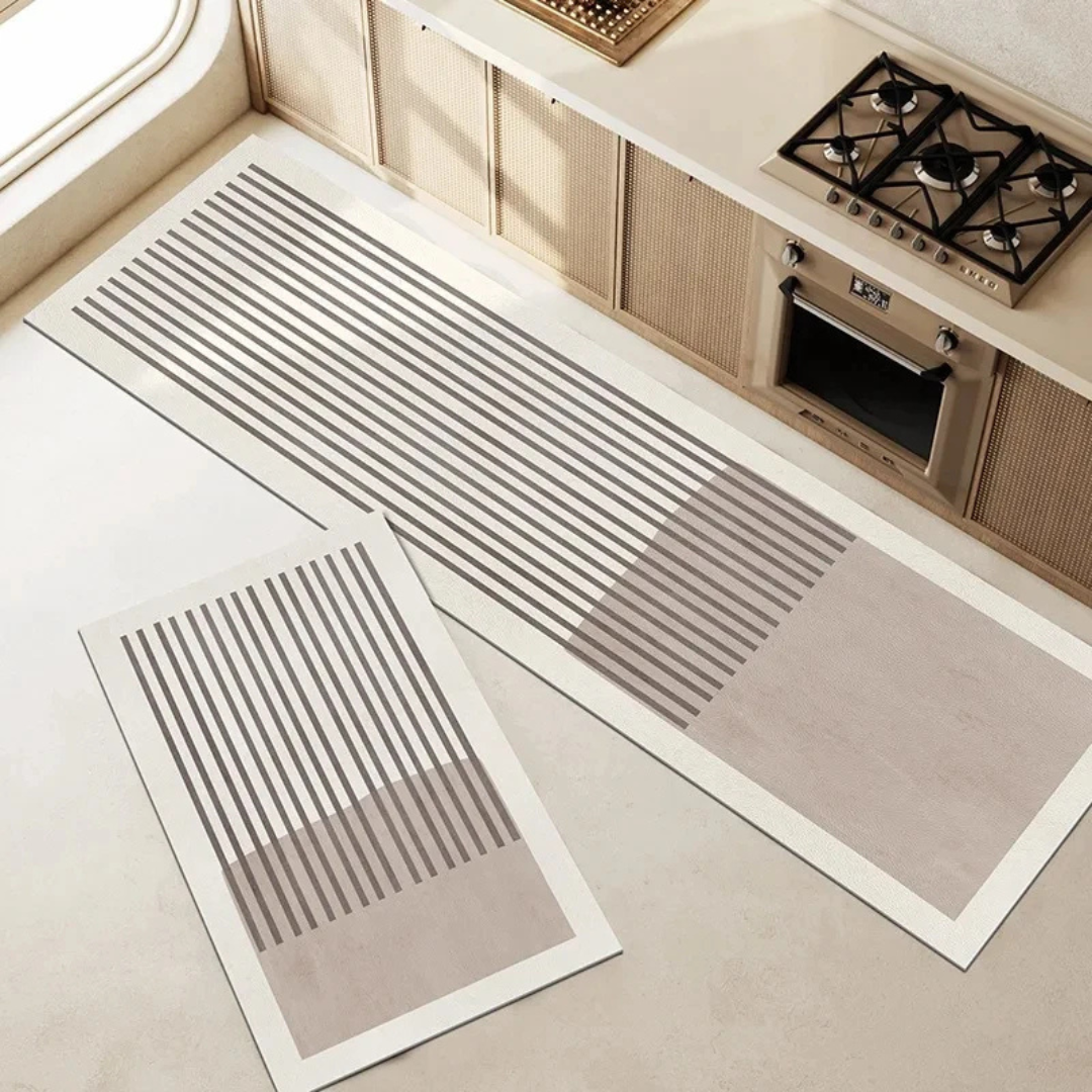 Ultra-Absorbent Anti-Slip Kitchen Floor Mat Ð Striped Design for Spill Protection 4