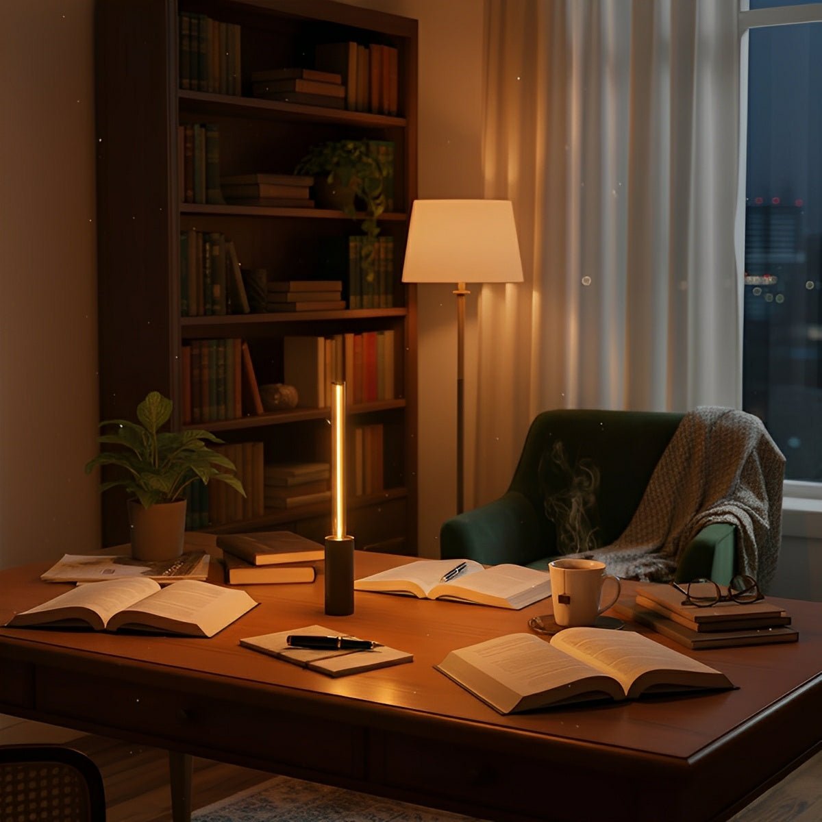 Ultra Slim Cordless Table Lamp - Dimmable 2200K Warm LED Light 3