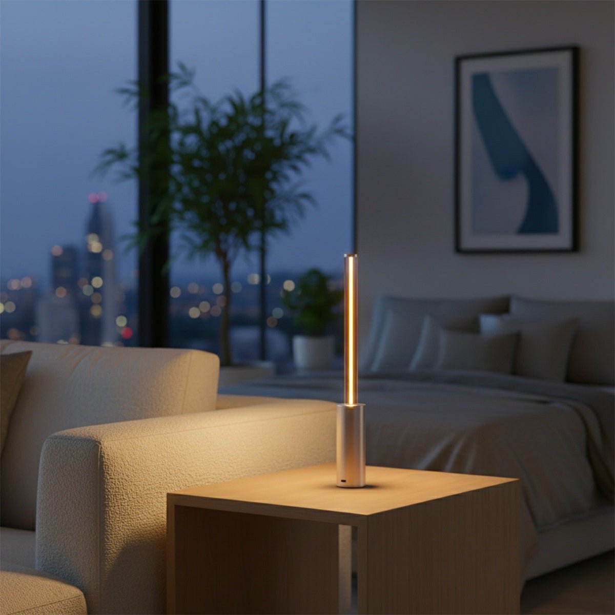 Ultra Slim Cordless Table Lamp - Dimmable 2200K Warm LED Light 9