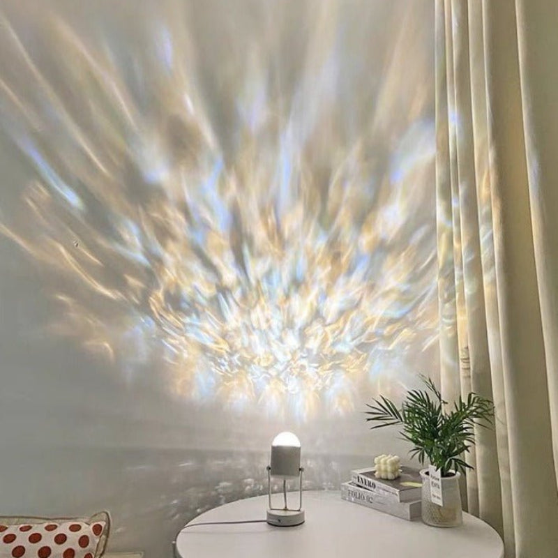 Underwater Ripple Effect Table Lamp - Dynamic Mood Lighting & Relaxation 2