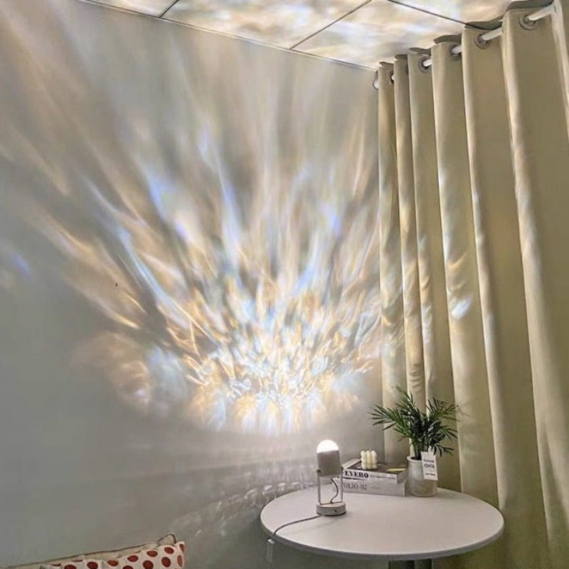 Underwater Ripple Effect Table Lamp - Dynamic Mood Lighting & Relaxation 3