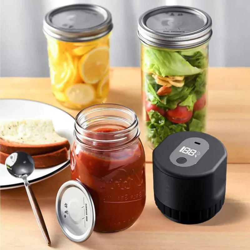 Vacuum-Sealed Jars - Airtight Storage for Fresh Dry Goods & Snacks 0