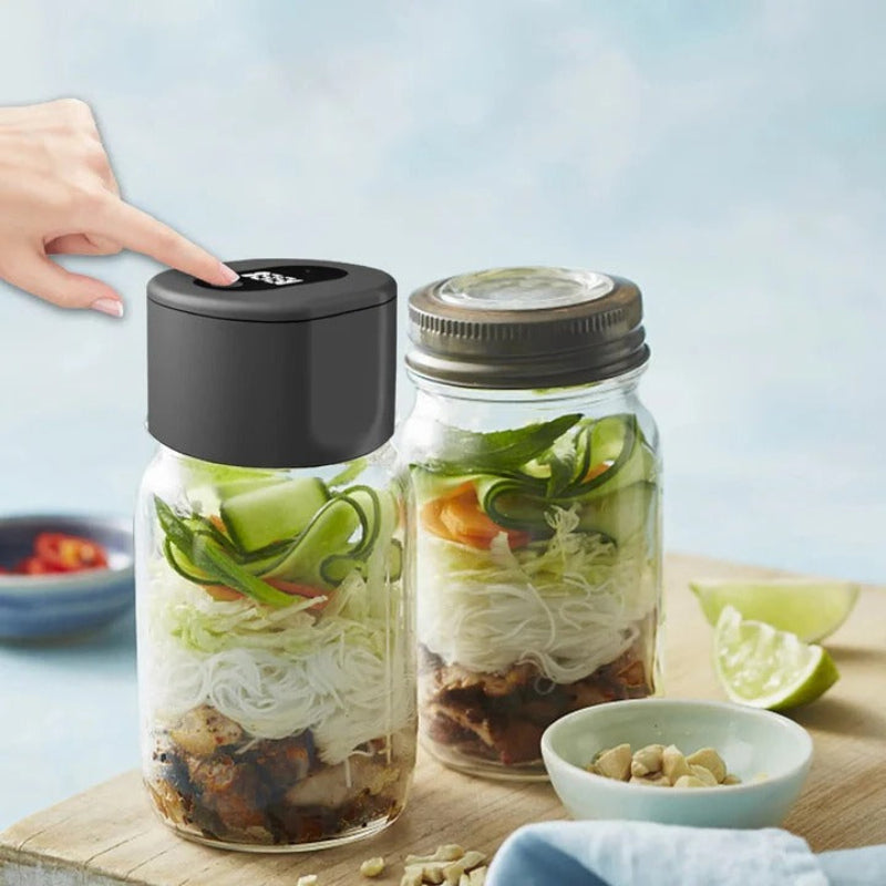 Vacuum-Sealed Jars - Airtight Storage for Fresh Dry Goods & Snacks 1