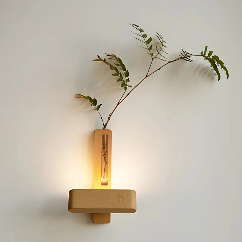 Vase Wall Sconce - Adjustable Illumination with Built-in Planter 5