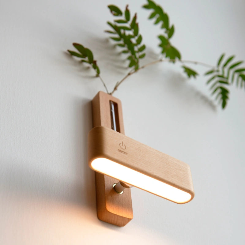 Vase Wall Sconce - Adjustable Illumination with Built-in Planter 8