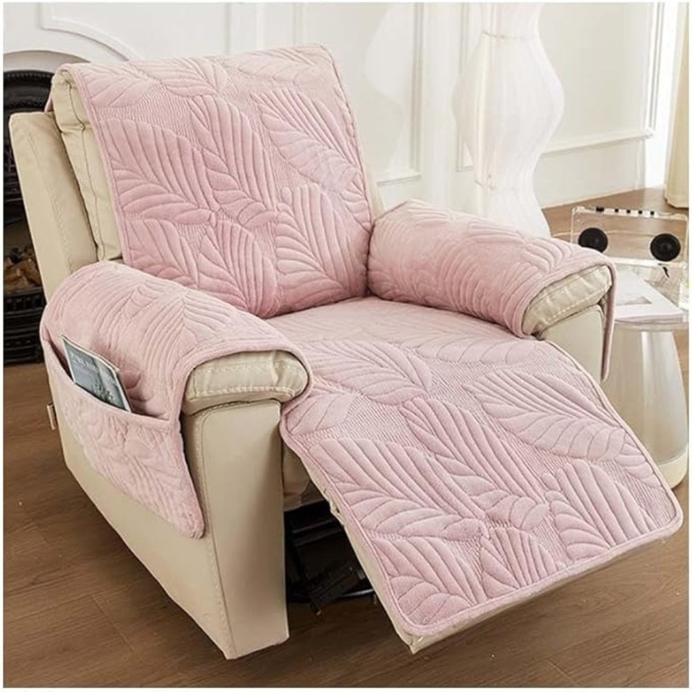 Verdant Leaf Recliner Cover - Durable, Anti-Slip Protection for Chairs 2