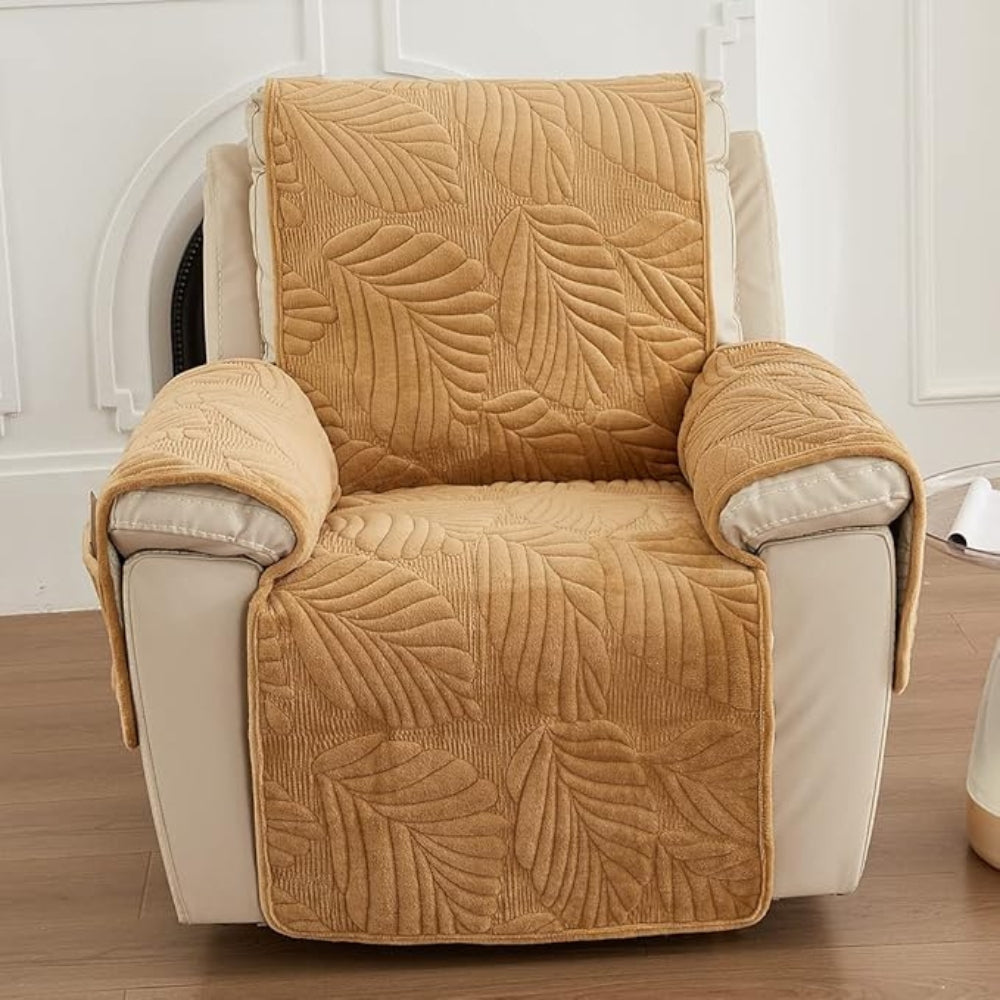 Verdant Leaf Recliner Cover - Durable, Anti-Slip Protection for Chairs 9