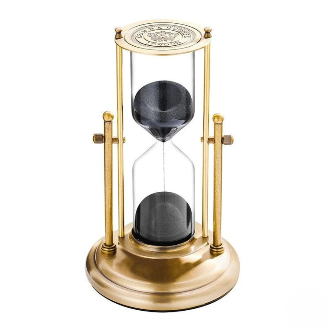 Vintage Brass Hourglass - Elegant Sand Timer with Sand Accent 3
