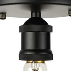 Vintage Flush Mount Ceiling Light - Metal Design for Corridors, E27 Base 6