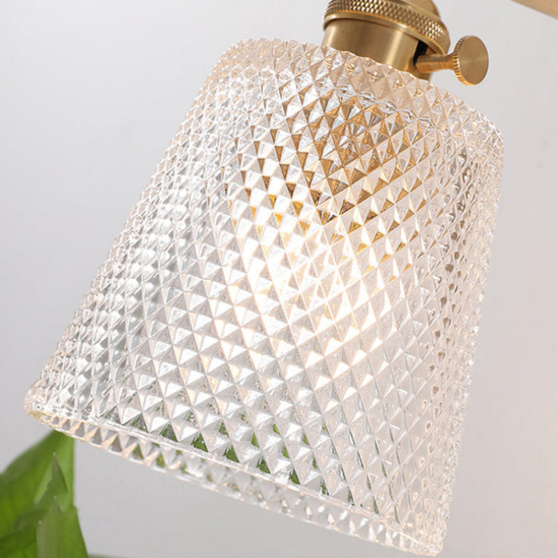 Vintage Glass LED Wall Sconce – Elegant Decorative Wall Lamp with E26/E27 Socket for Indoor Lighting 7