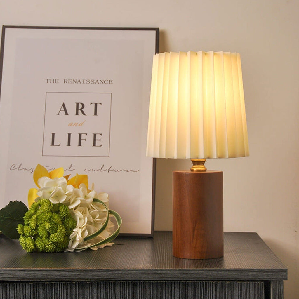 Vintage Korean Table Lamp - Elegant Design for Bedroom or Desk 1