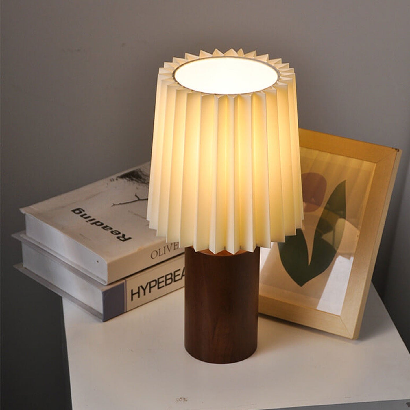Vintage Korean Table Lamp - Warm LED Light for Bedroom & Desk 4