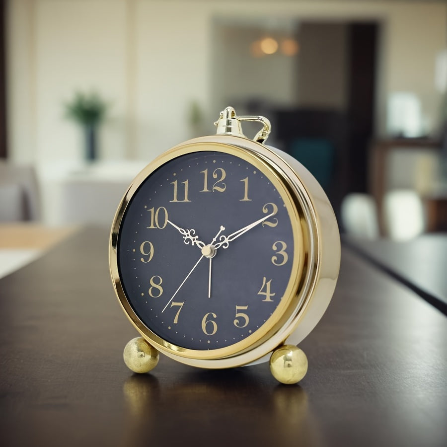Vintage Metal Alarm Clock - Classic European Design for Timeless Charm 9