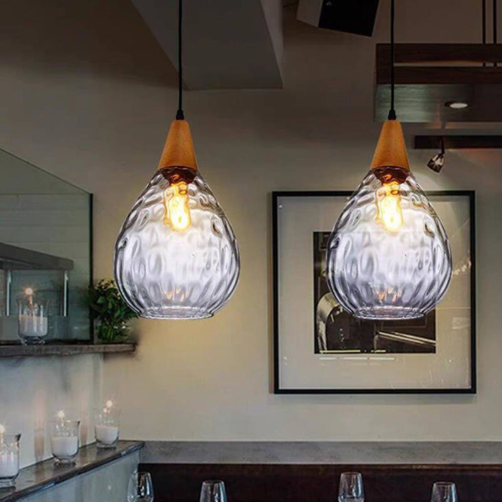 Vintage Teardrop Pendant Light - Elegant Design for Any Space 0