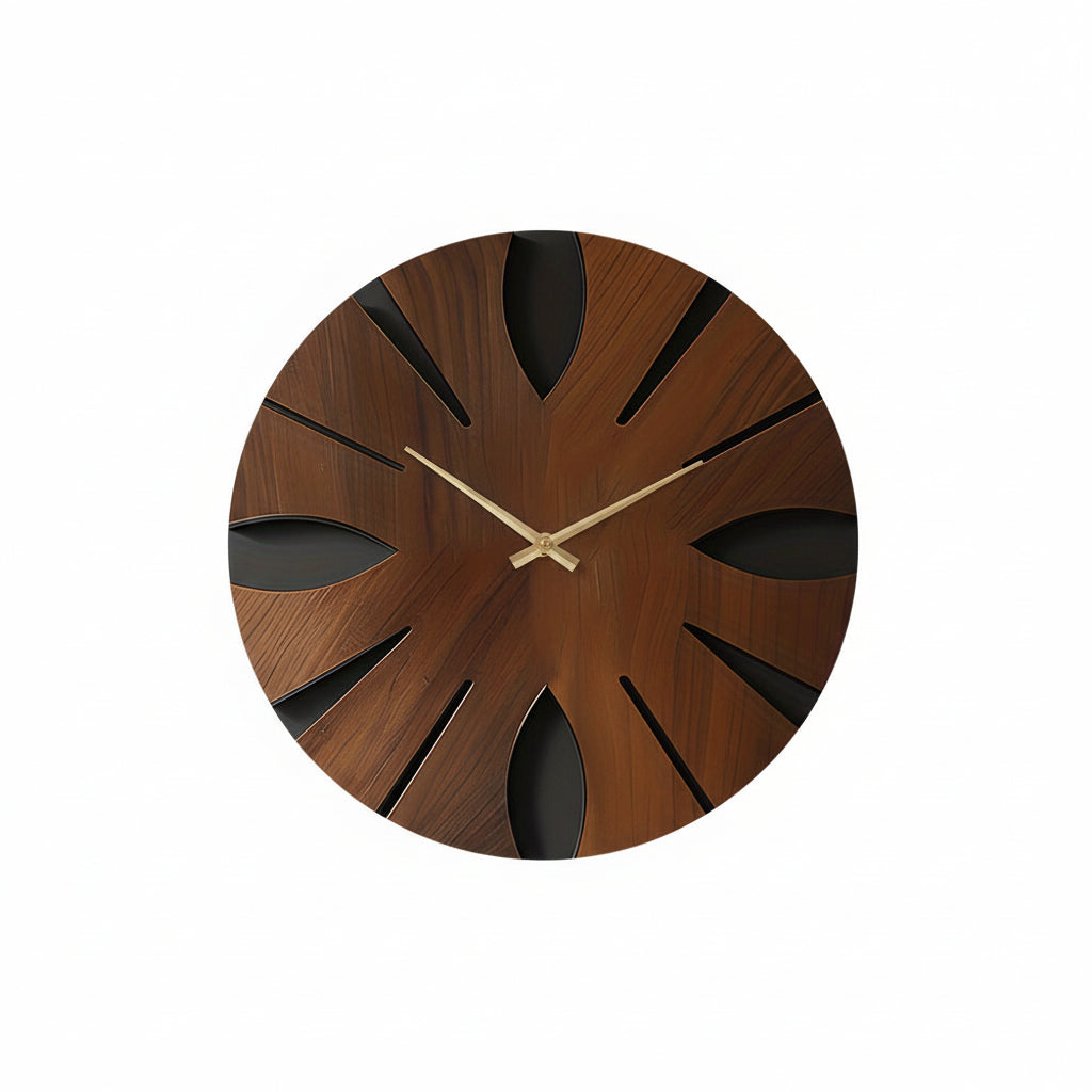 Vintage Wall Clock Decor - Silent Quartz Movement & Durable MDF Design 0