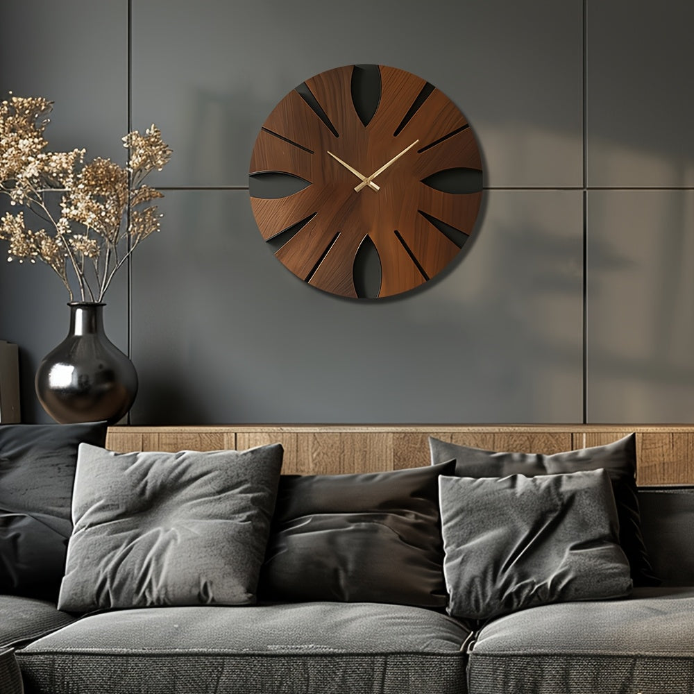 Vintage Wall Clock Decor - Silent Quartz Movement & Durable MDF Design 4