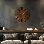 Vintage Wall Clock Decor - Silent Quartz Movement & Durable MDF Design 5