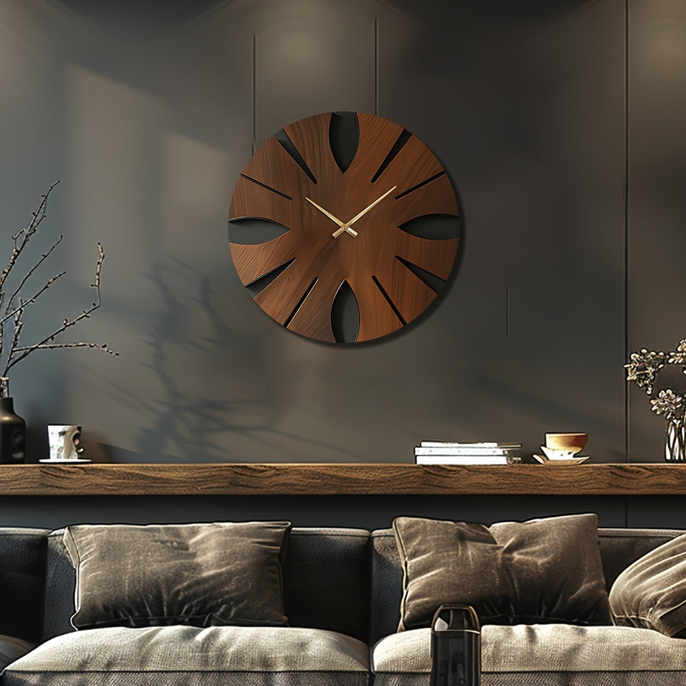 Vintage Wall Clock Decor - Silent Quartz Movement & Durable MDF Design 5