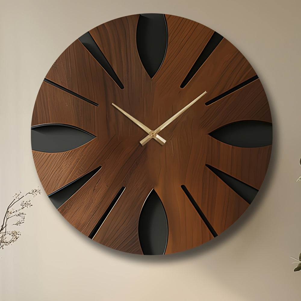 Vintage Wall Clock Decor - Silent Quartz Movement & Durable MDF Design 7