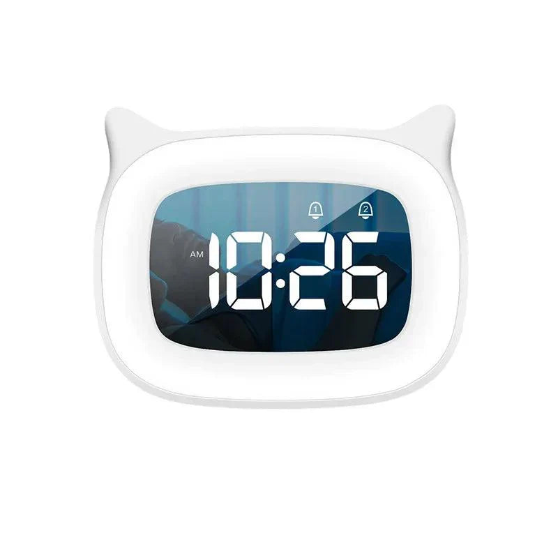 Voice-Controlled Digital Alarm Clock - Dual Alarms & Rechargeable Battery 7
