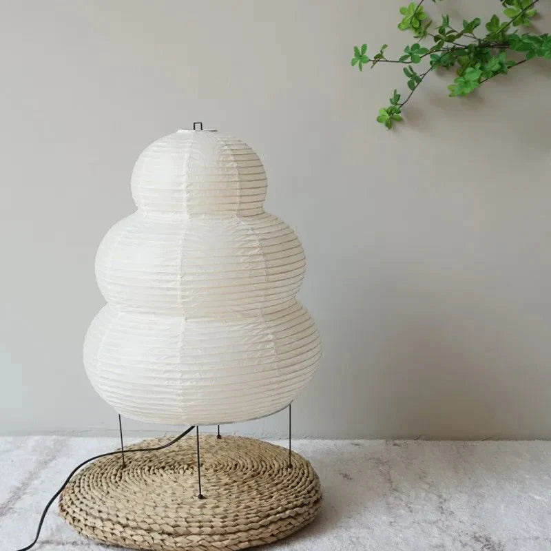 Wabi-Sabi Floor Lamp - Adjustable Tripod Design for Cozy Living Room Lighting 1