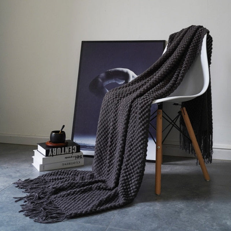 Waffle Knit Throw Blanket, Acrylic Material, 50 × 79 Inches, Machine Washable 15