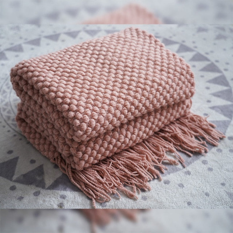 Waffle Knit Throw Blanket, Acrylic Material, 50 × 79 Inches, Machine Washable 16