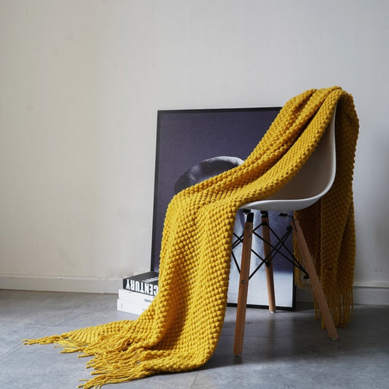 Waffle Knit Throw Blanket, Acrylic Material, 50 × 79 Inches, Machine Washable 8