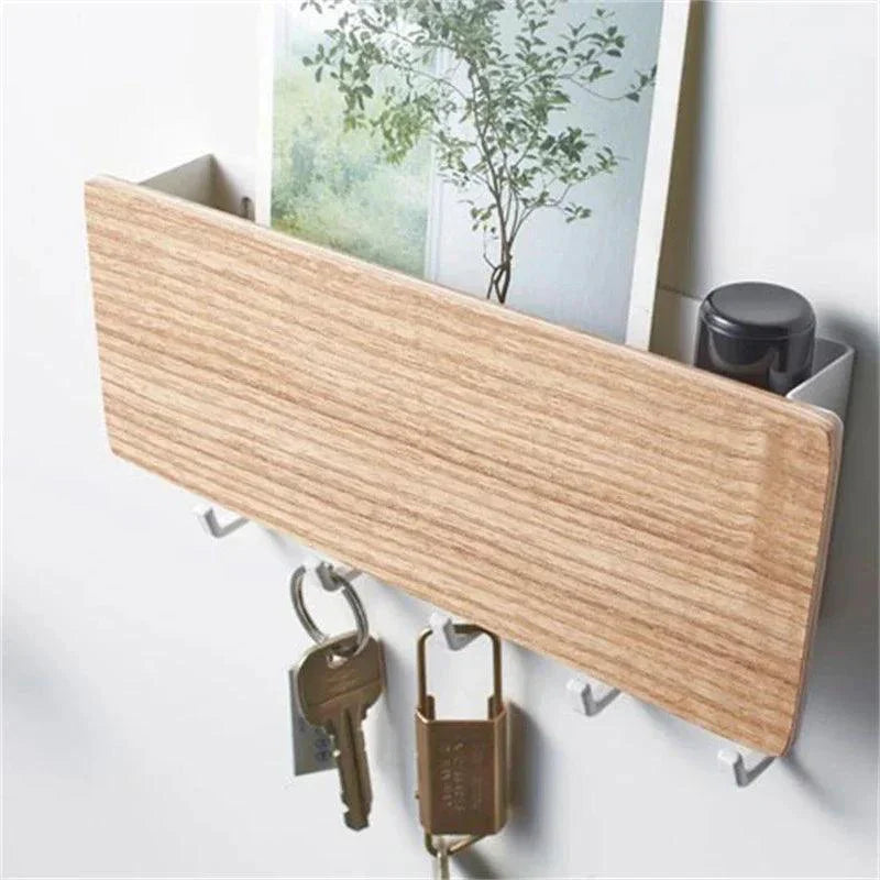 Wall-Mounted Key and Mail Organizer - Stylish and Space-Saving Design 2