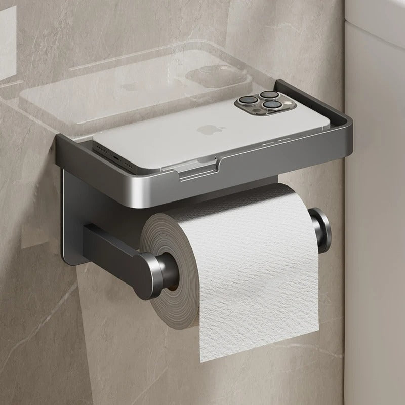Wall-Mounted Toilet Paper Holder Stand - Space-Saving & Modern Design 0