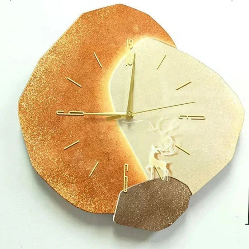 Wall Clock, Silent Movement, Irregular Shape, Decorative Design 2