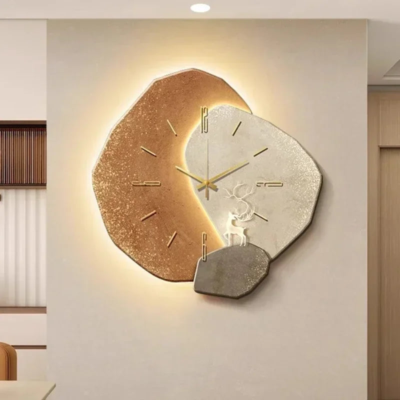 Wall Clock, Silent Movement, Irregular Shape, Decorative Design 5