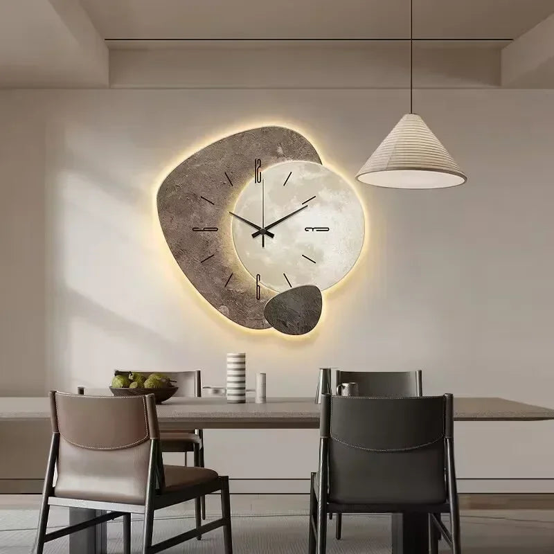 Wall Clock, Silent Movement, Irregular Shape, Decorative Design 6