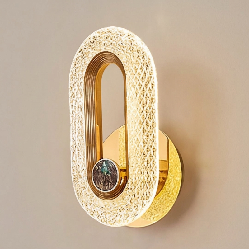 Wall Light Crystal Metal LED Hardwired Sconce for Cozy Ambiance