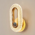 Wall Light Crystal Metal LED Hardwired Sconce for Cozy Ambiance