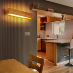 Wall Light Wood and Acrylic E26 E27 Bulb Base 110V 120V Direct Wired 4