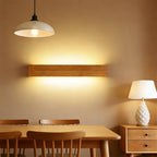 Wall Light Wood and Acrylic E26 E27 Bulb Base 110V 120V Direct Wired 5