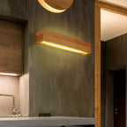 Wall Light Wood and Acrylic E26 E27 Bulb Base 110V 120V Direct Wired 7
