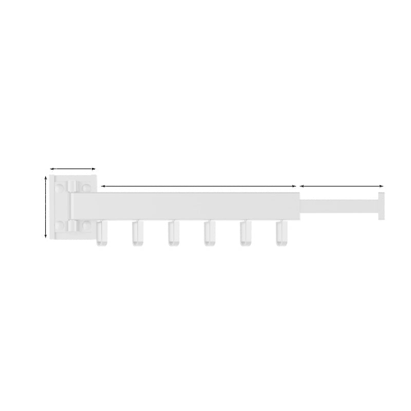 Wall Mounted Clothes Drying Rack - Space-Saving & Versatile Design 12