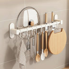 Wall Mounted Kitchen Hook Rack - Space-Saving Utensil Organizer 11