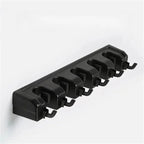 Wall Mounted Mop and Broom Holder Plastic Cleaning Tool Organizer 4