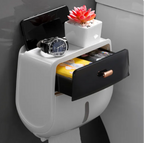 Wall Mounted Tissue Box Holder - Waterproof, Space-Saving Design 1