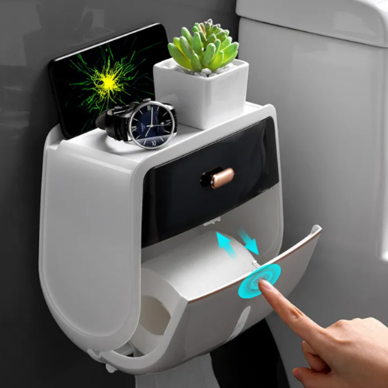 Wall Mounted Tissue Box Holder - Waterproof, Space-Saving Design 2