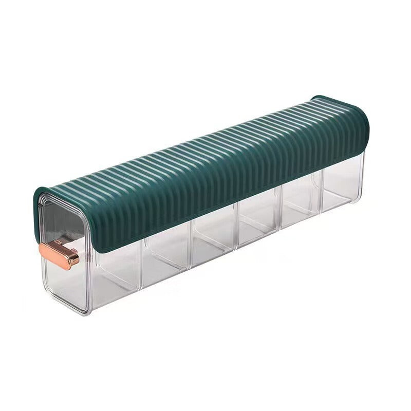 Wall Mounted Underwear Storage Box, Adjustable Dividers, Clear Window, Self Adhesive 8